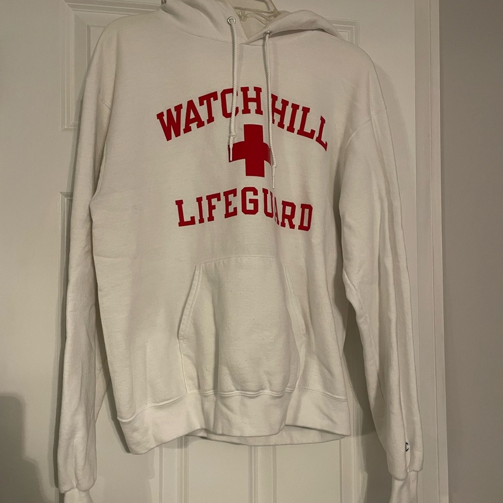 Champion White Athletic Hoodie